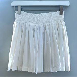 H&M White Mini Skirt